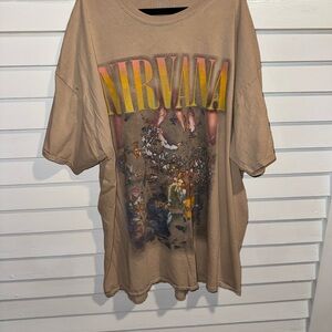 Nirvana Graphic T-Shirt in Brown